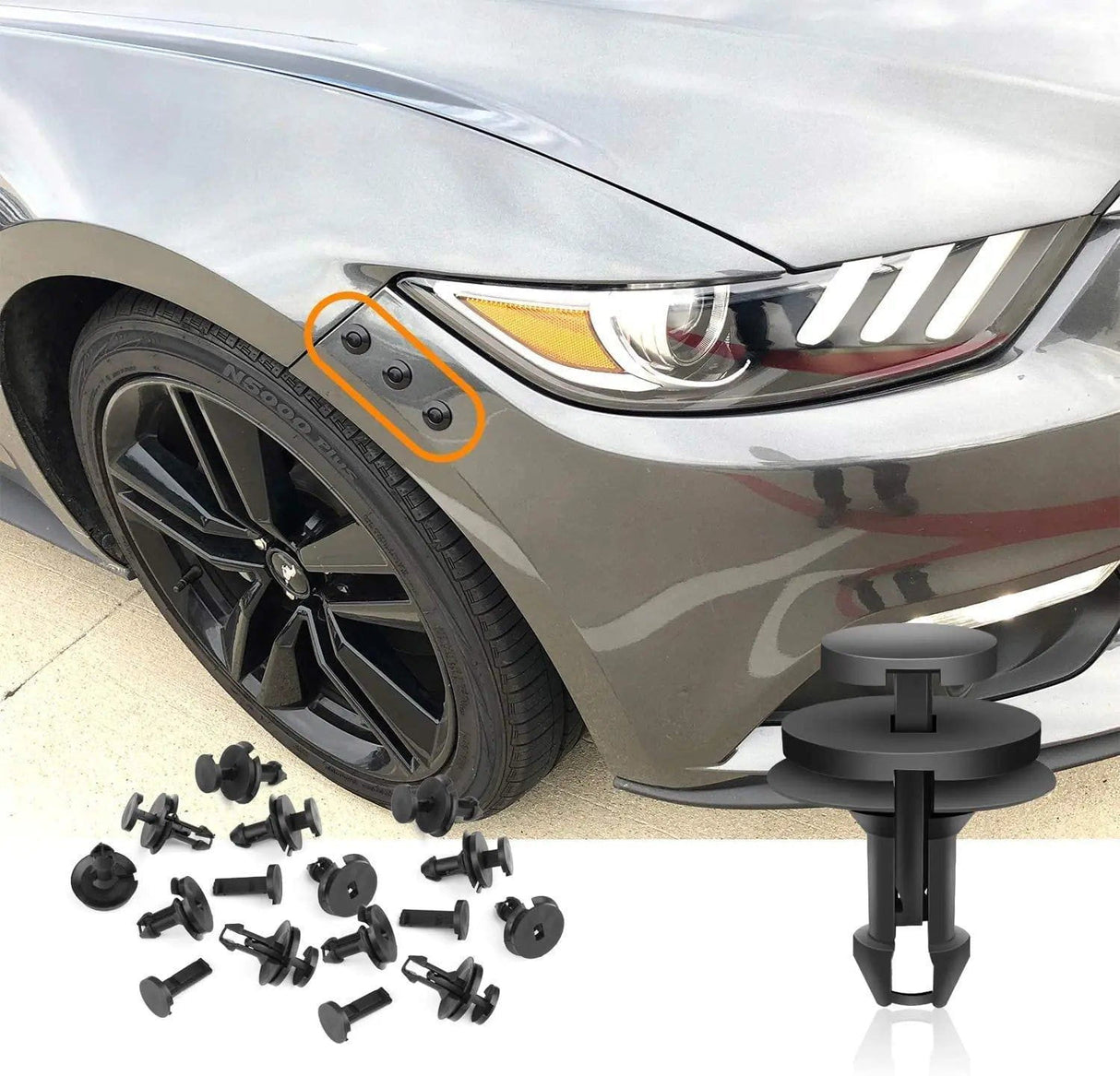 retainer clips 15 Pcs Head 18mm Hole 9mm Car Push Retainer Clips Kits For GM Chevrolet 15733971