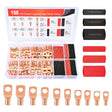 Accessories 150Pcs Copper Wire Lugs and Heat Shrink Tubing | 80Pcs Heat shrink Tube