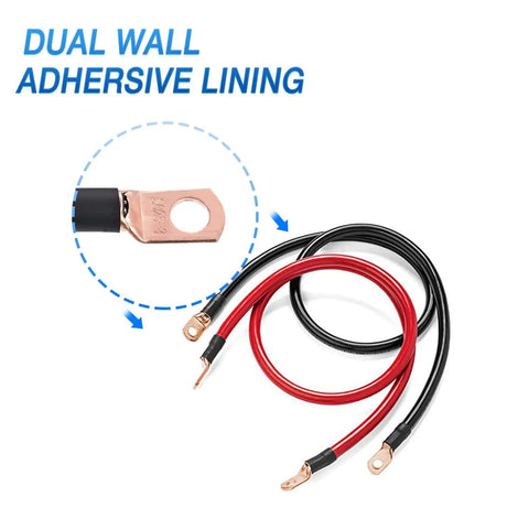 Accessories 150Pcs Copper Wire Lugs and Heat Shrink Tubing | 80Pcs Heat shrink Tube