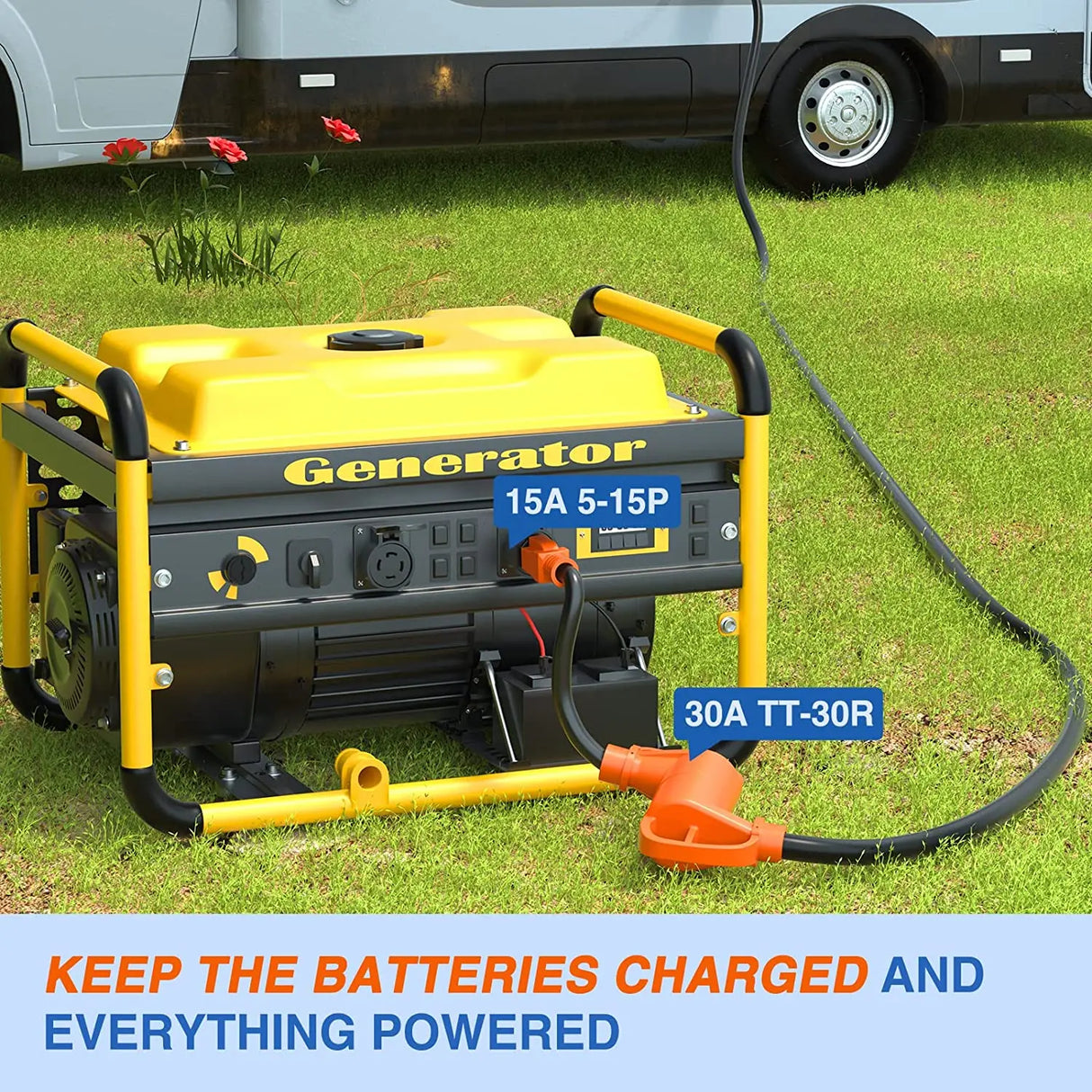 15Amp to 30Amp RV Power Adapter Cord Nilight