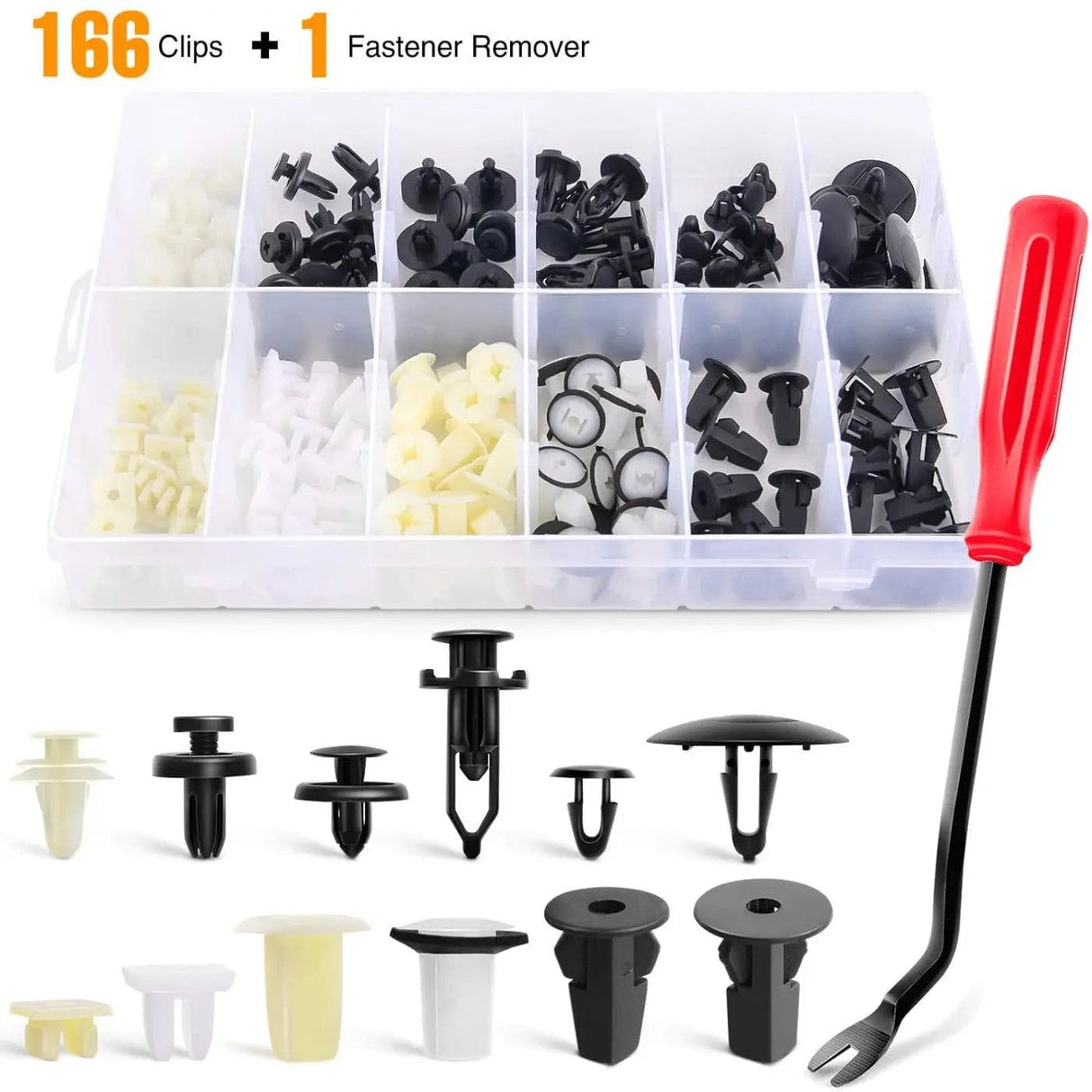 retainer clips 166 Pcs Car Push Retainer Clips Kits For GM Toyota Honda Nissan Mazda