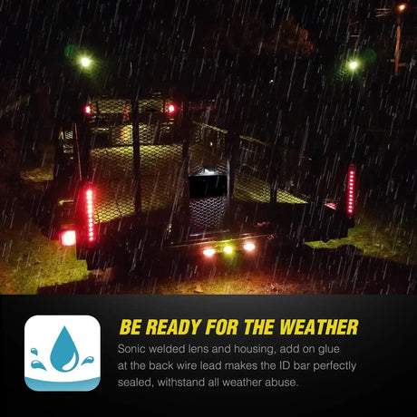 Trailer Light 16” 11 LEDs Red Trailer Light Bar (Pair)