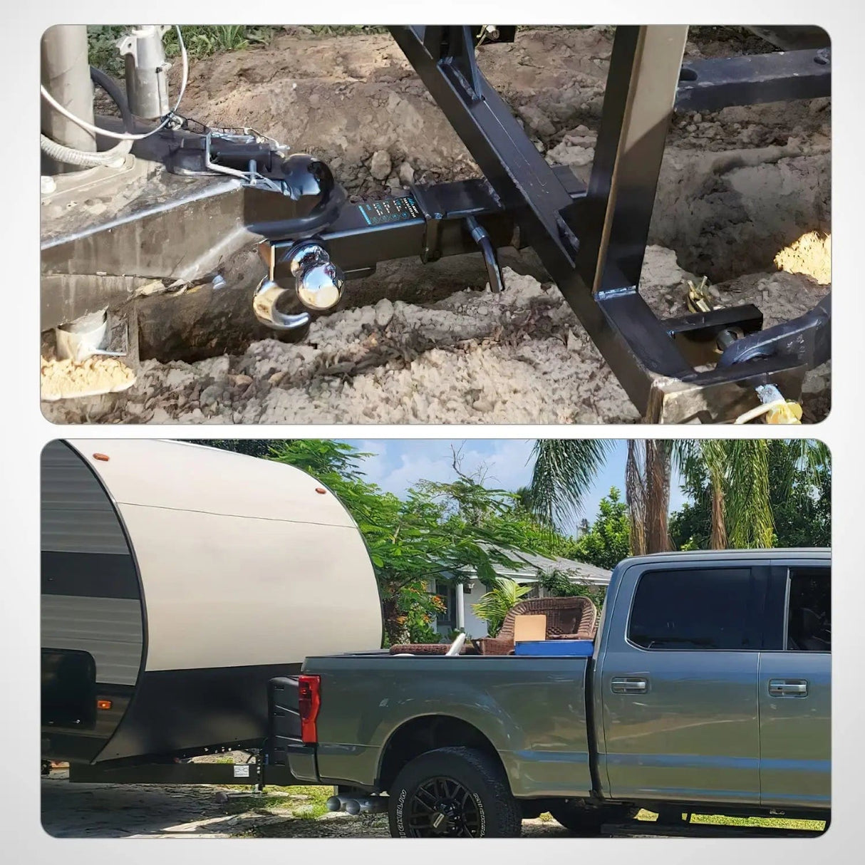 Trailer Hitch Hitch Ball Mount, 1-7/8in, 2in, 2-5/16in Balls and Tow Hook (2in Shank, 10000 lbs)