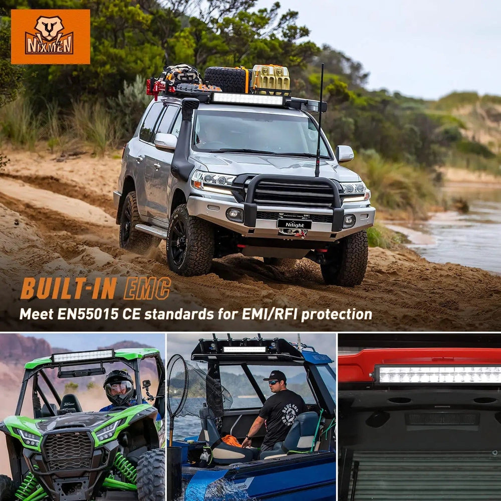 Motor Vehicle Lighting 19 Inch 150W 15500LM Anti-Glare Spot Flood LED Light Bar | 16AWG DT Wire