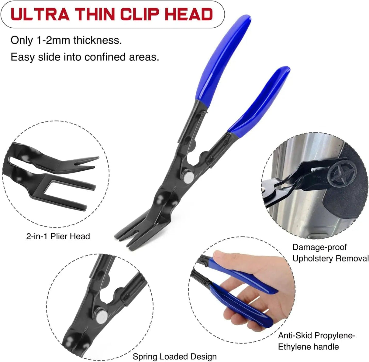 retainer clips 19 Pcs Auto Trim Removal Tool Set Blue