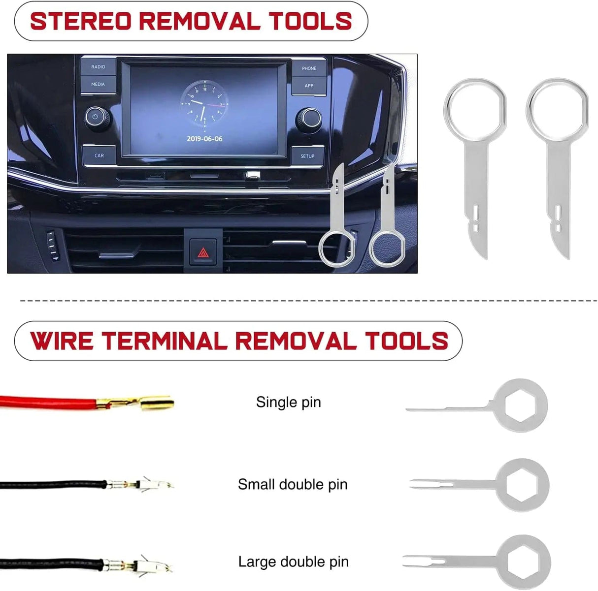 retainer clips 19 Pcs Auto Trim Removal Tool Set Blue