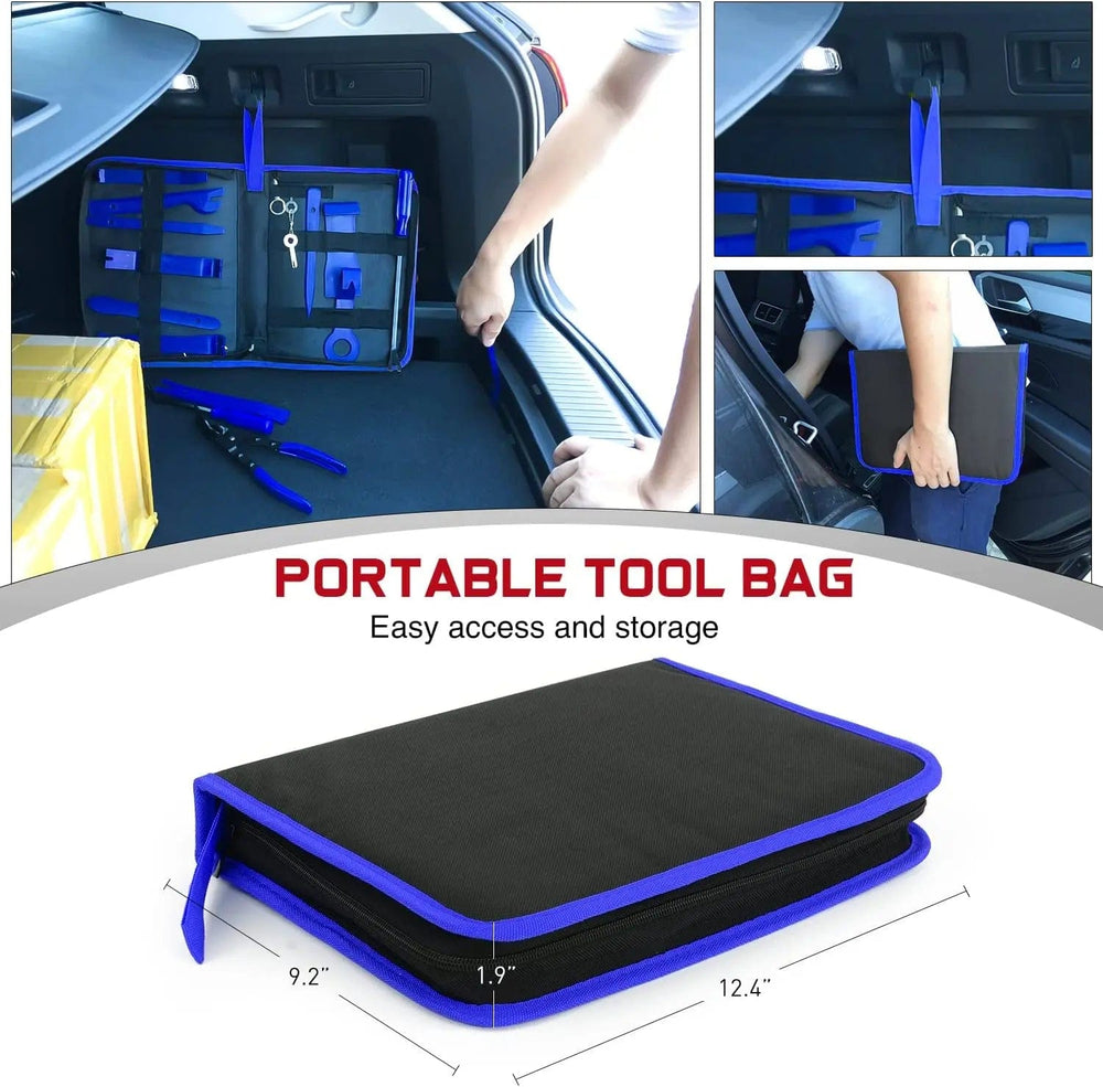 retainer clips 19 Pcs Auto Trim Removal Tool Set Blue