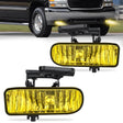 Fog Light Assembly 1999 2000 2001 2002 GMC Sierra 1500 2500 2001 2002 Sierra 1500HD 2500HD 3500 2000 2001 2002 2003 2004 2005 2006 Amber Yukon Fog Light Assembly