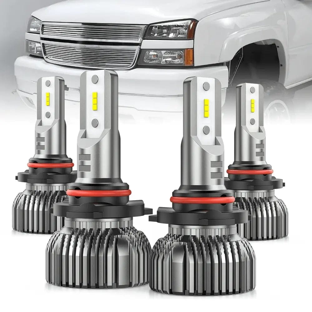 LED Headlight 1999-2006 Chevy Silverado 1500 2500 3500 9005 9006 LED Headlight Bulbs