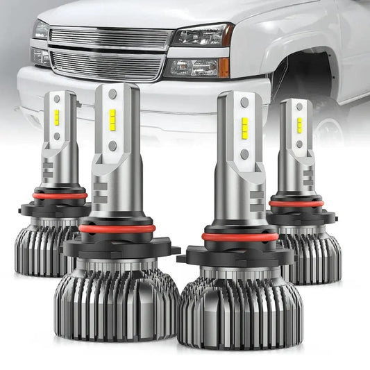 LED Headlight 1999-2006 Chevy Silverado 1500 2500 3500 9005 9006 LED Headlight Bulbs