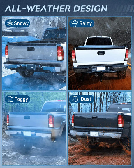 Taillight Assembly 1999 2000 2001 2002 2003 2004 2005 2006 GMC Sierra 1999 2000 2001 2002 Chevy Silverado Red Housing Rear Lamp Replacement Only Fits Fleetside Models Taillight Assembly