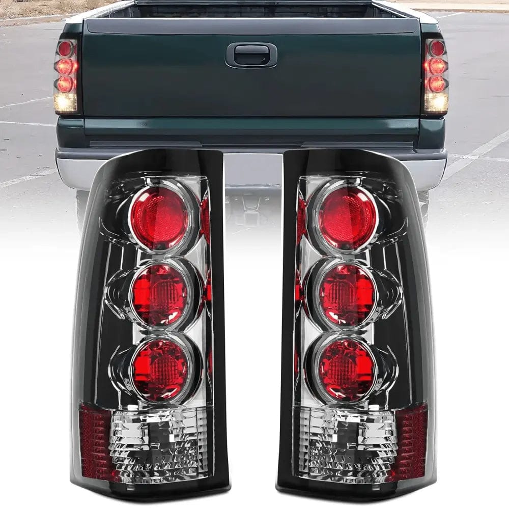 Taillight Assembly 1999 2000 2001 2002 2003 2004 2005 2006 GMC Sierra 1999 2000 2001 2002 Chevy Silverado Tail light Assembly Rear Lamp Smoke Housing Rear Lamp Replacement Only Fits Fleetside Models Driver Passenger Side
