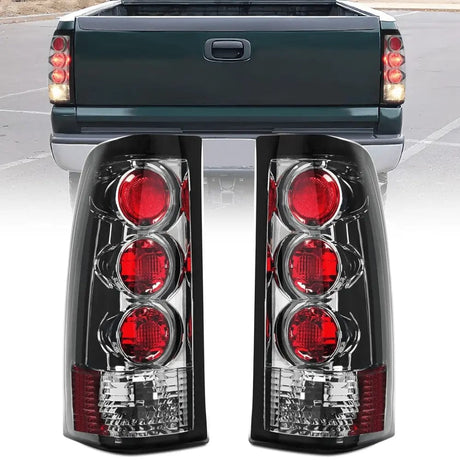 Taillight Assembly 1999 2000 2001 2002 2003 2004 2005 2006 GMC Sierra 1999 2000 2001 2002 Chevy Silverado Tail light Assembly Rear Lamp Smoke Housing Rear Lamp Replacement Only Fits Fleetside Models Driver Passenger Side