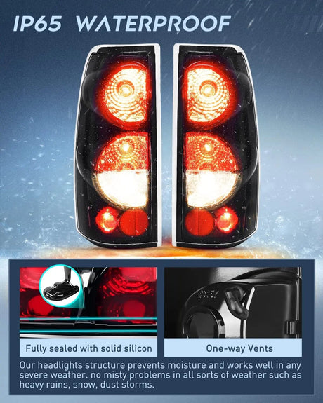 Taillight Assembly 1999 2000 2001 2002 2003 2004 2005 2006 2007 Chevy Silverado 1500 2500 3500 1999 2000 2001 2002 GMC Sierra Tail light Assembly