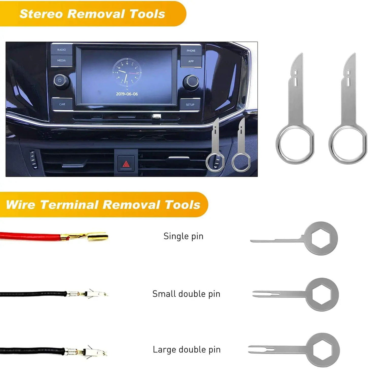 retainer clips 19Pcs Trim Removal Tool Kit Blue