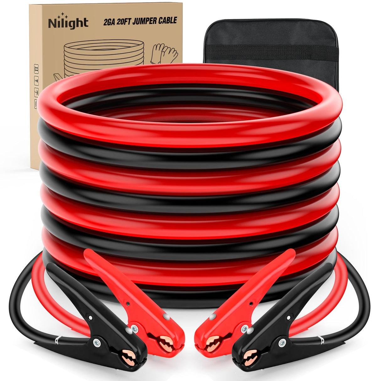 Wiring Harness Kit 2 Gauge 20 FT Heavy Duty Jumper Cable