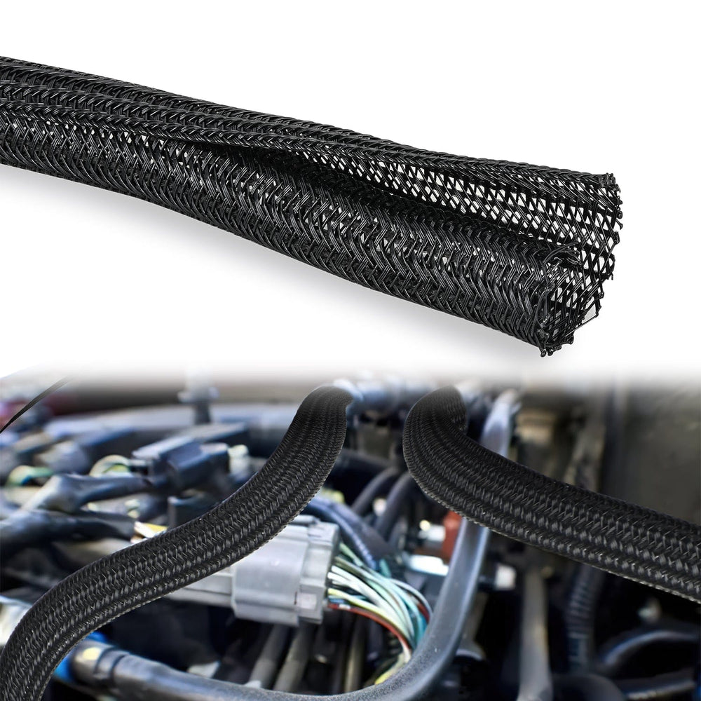 Wiring Harness Kit 25ft-1/2inch Cable Management Sleeves
