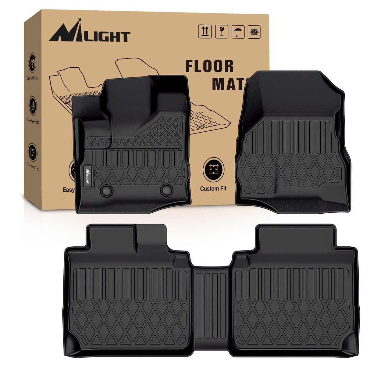 Floor Mat 2010 2011 2012 2013 2014 2015 2016 2017 Chevy Equinox / GMC Terrain TPE Floor Mats