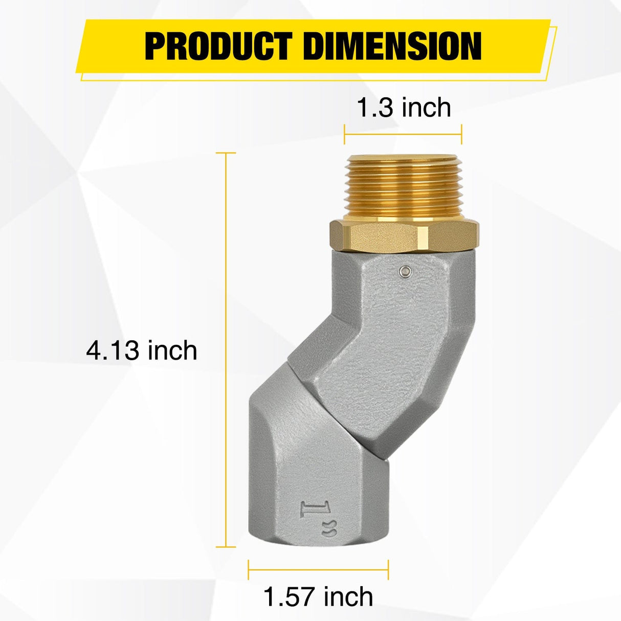Fuel Hose Swivel 1 Inch NPT Fuel Hose Swivel, 360 Rotating Connector for Fuel Transfer Hose Nozzle Pump Diesel Gasoline Kerosene