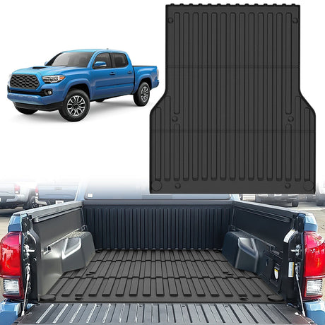 Truck Bed Mat 5ft Rubber Short Trunk Bed For 2005 2006 2007 2008 2009 2010 2011 2012 2013 2014 2015 2016 2017 2018 2019 2020 2021 2022 2023 Toyota Tacoma