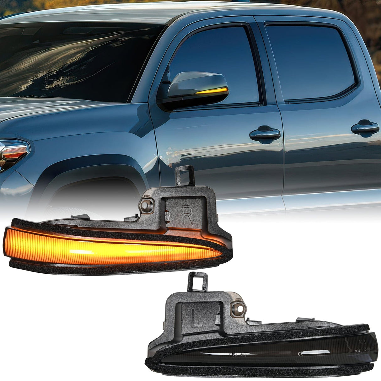 Signal Light Side Mirror Marker Light for 2016 2017 2018 2019 2020 2021 2022 2023 Toyota Tacoma2019 2020 2021 2022 2023 RAV4 XA50 2020-2023Highlander XU70