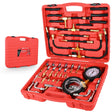inflator 48 pcs 0-140 PSI Fuel PSI Fuel Injection Pump Pressure Gauge Petrol Engine Diagnostic Tester Kit