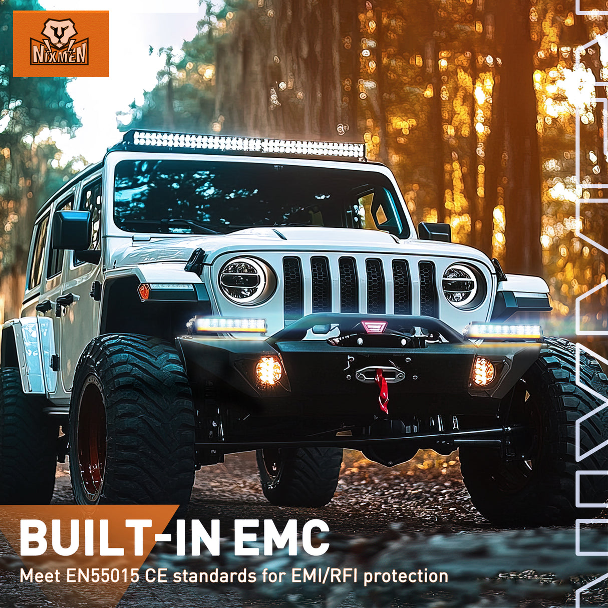 LED Light Bar with Amber DRL 2 PCS 45 W 12.2 Inch Single Row Slim 4980 LM Anti-Glare Flood Spot Combo IP68 Offroad Driving Lights w/ 16AWG DT Wiring Kit for Pickup Truck SUV ATV UTV 4x4 Jeep