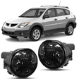 Fog Light Assembly Fog Lights Assembly Compatible with 2003 2004 2005 2006 2007 2008 Toyota Matrix 2003-2008 Pontiac Vibe 2004-2010 Scion TC Smoke Lens w/9006 12V 55W