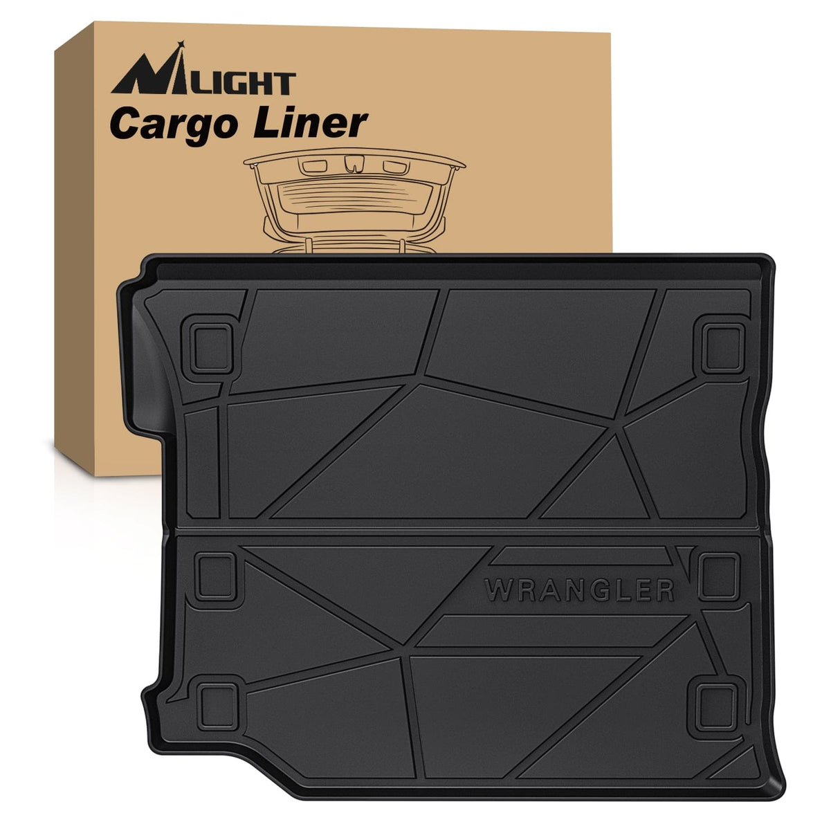 Cargo Mats 2018 2019 2020 2021 2022 2023 2024 2025 Jeep Wrangler JL Unlimited 4 Door (Not for JK or 4XE) Cargo Mats Subwoofer