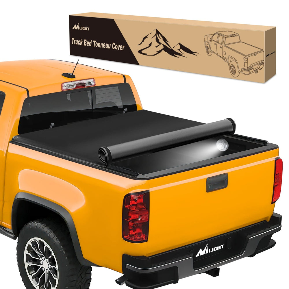 Trunk Bed Cover 5.2ft Soft Roll Up Truck Bed Cover for Chevy Colorado / GMC Canyon 2015 2016 2017 2018 2019 2020 2021 2022