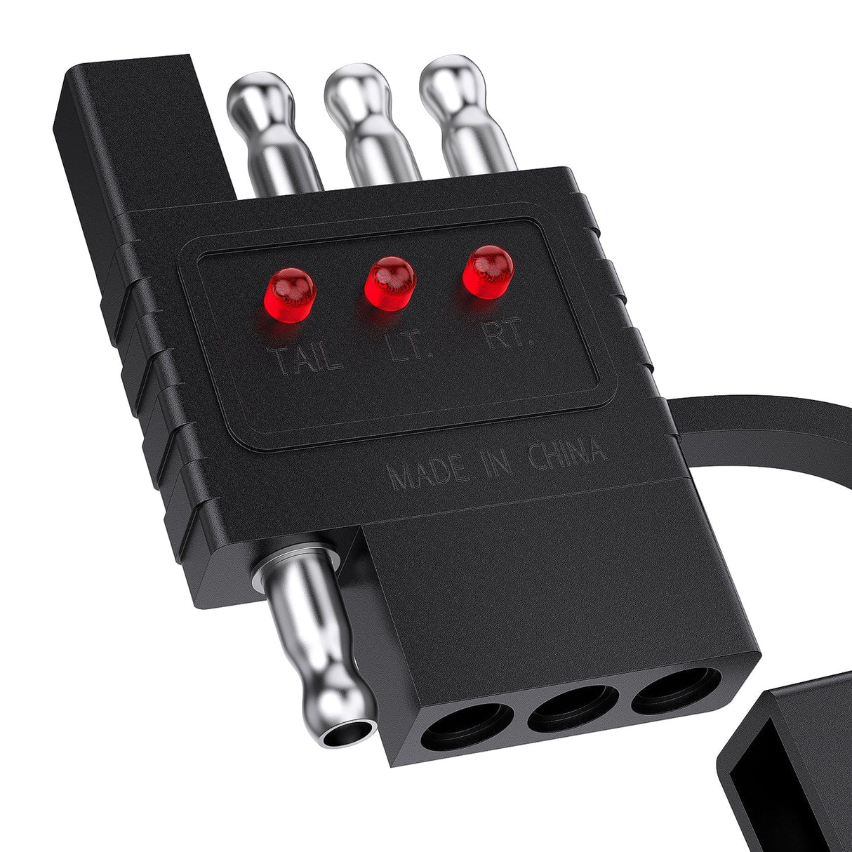 Accessories 4 Way Flat LED Indicator Trailer Tester for Turn Signal Tail & Reverse Lights