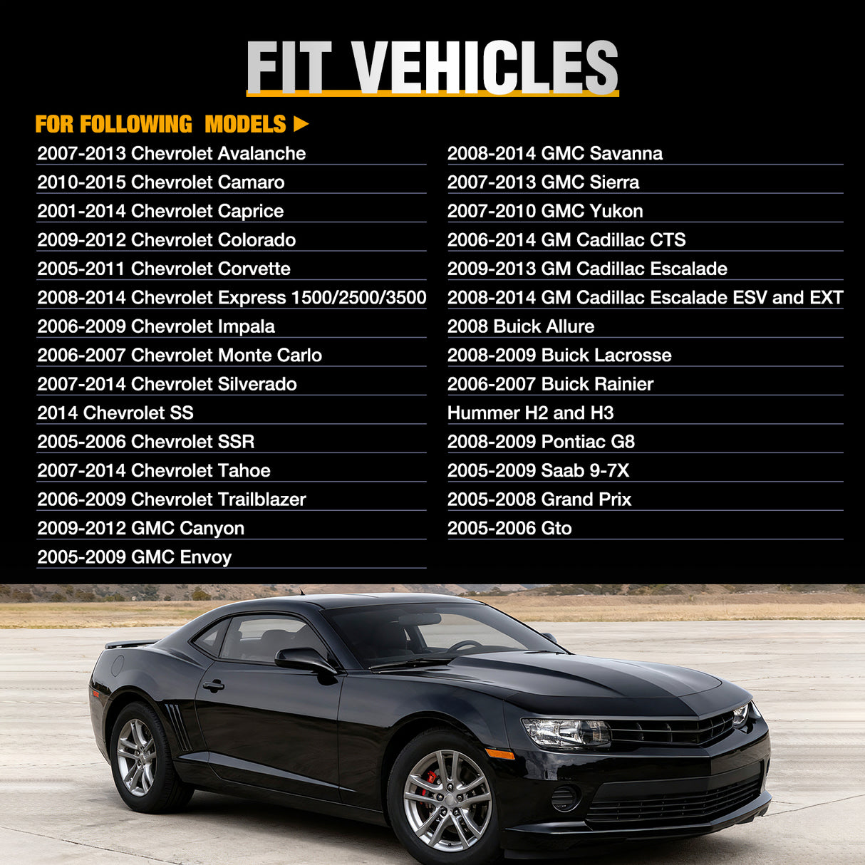 8pcs Ignition Coil Pack UF413 Fit for Chevy Silverado 1500 2500 HD Tahoe Suburban Avalanche Express Corvette Camaro Impala GMC Yukon Cadillac Escalade Pontiac 5.3 6.0L V8 Engine