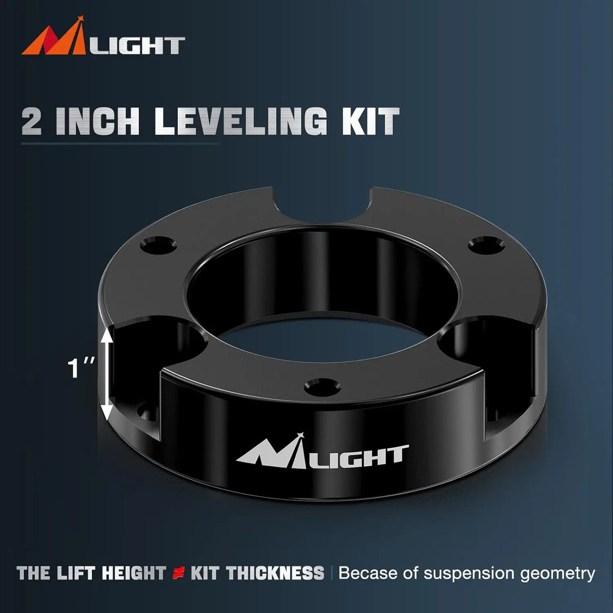 2 Inch Tundra Leveling Lift Kit for 4x4 4x2 2007-2022 TUNDRA 2WD 4WD Front Raise Suspension Strut Spacers Nilight