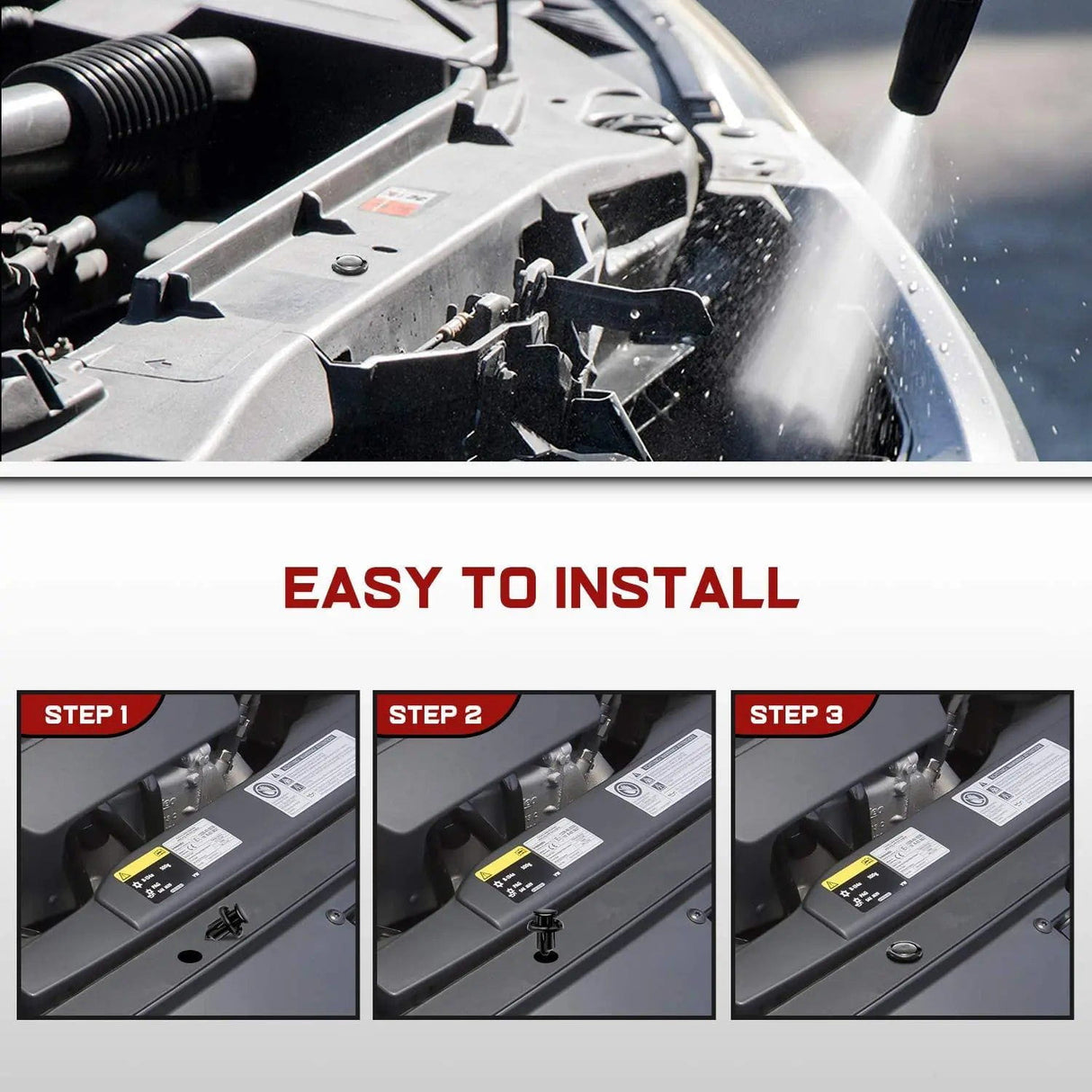 retainer clips 200 Pcs Hole 6mm 7mm 8mm 9mm 10mm Car Retainer Clips Expansion Screws Replacement Kit Bumper Push Rivet Clips for GM Ford Toyota Honda Chrysler Nissan