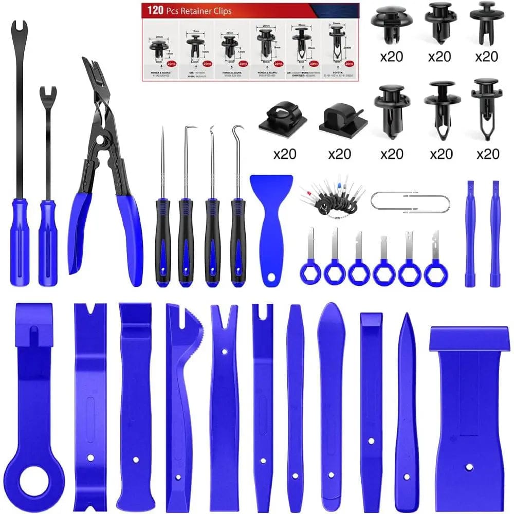 retainer clips 200 Pcs Trim Removal Tool Kit Blue