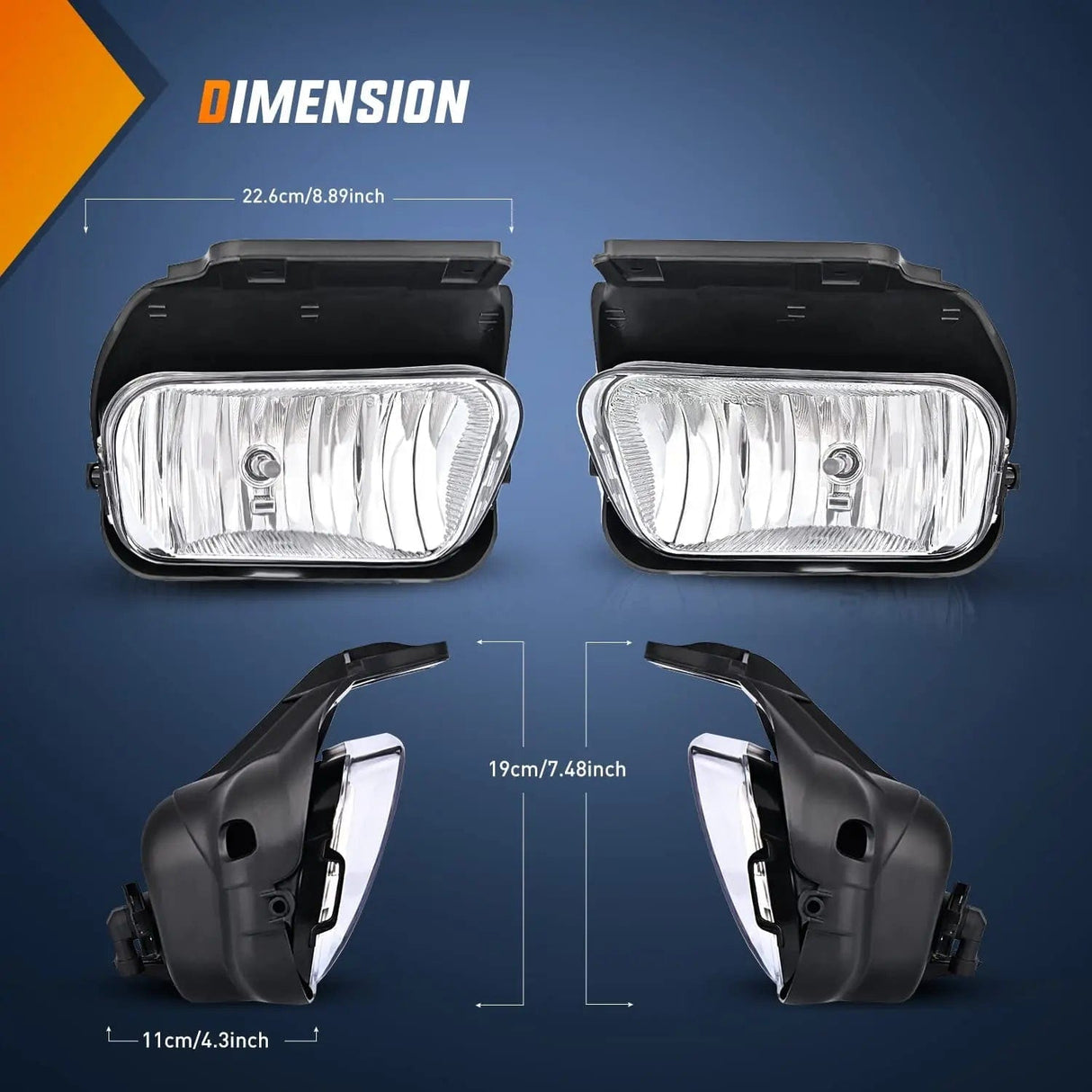 Fog Light Assembly 2002 2003 2004 2005 2006 2007 Chevy Silverado 1500 2500 3500 2002 2003 2004 2005 2006 Avalanche Fog Light Assembly