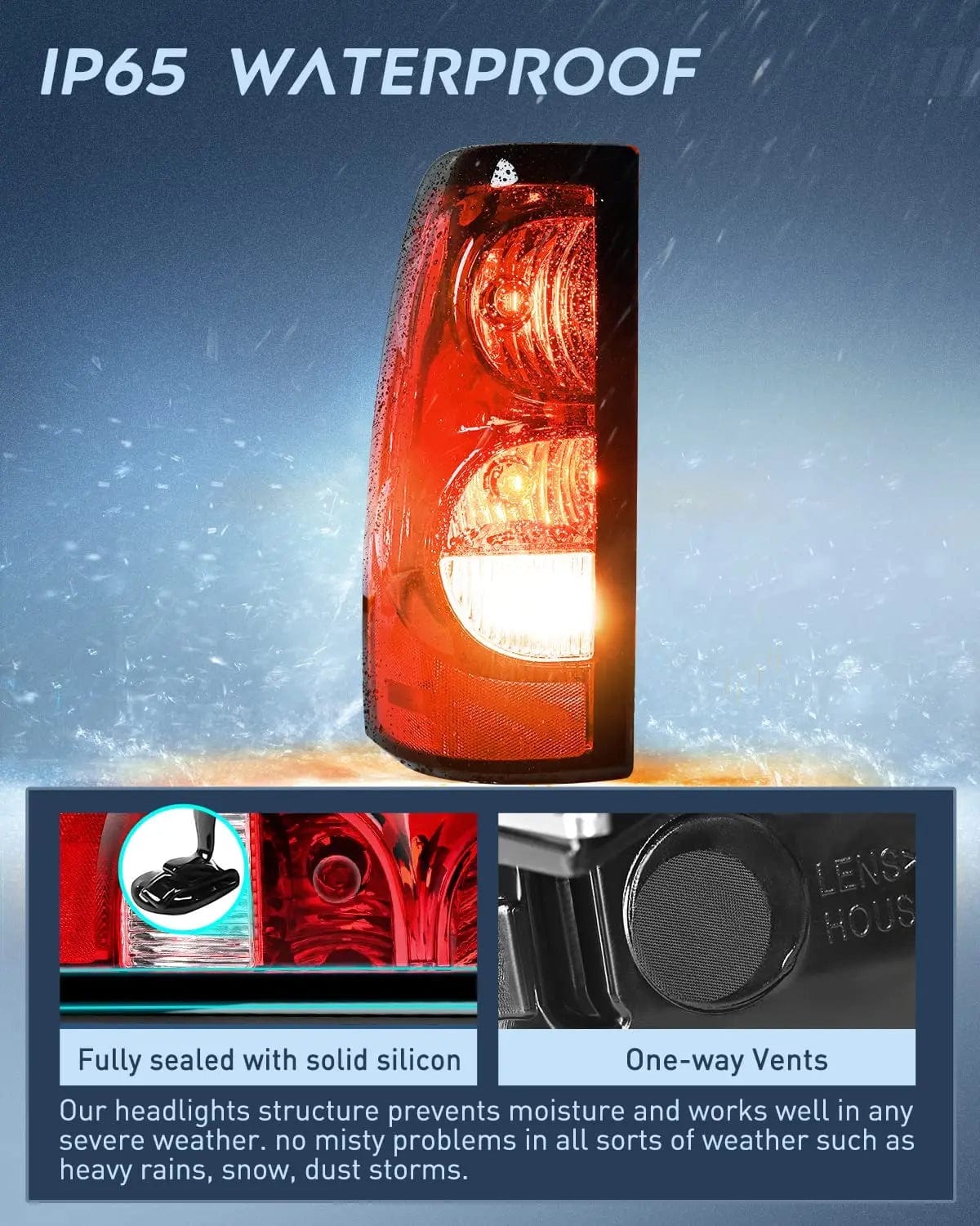 Taillight Assembly 2003 2004 2005 2006 Chevy Silverado 1500 1500HD 2500 2500HD 3500 2007 Chevy Silverado 1500 2500 3500 Classic Tail light Assembly Driver Side