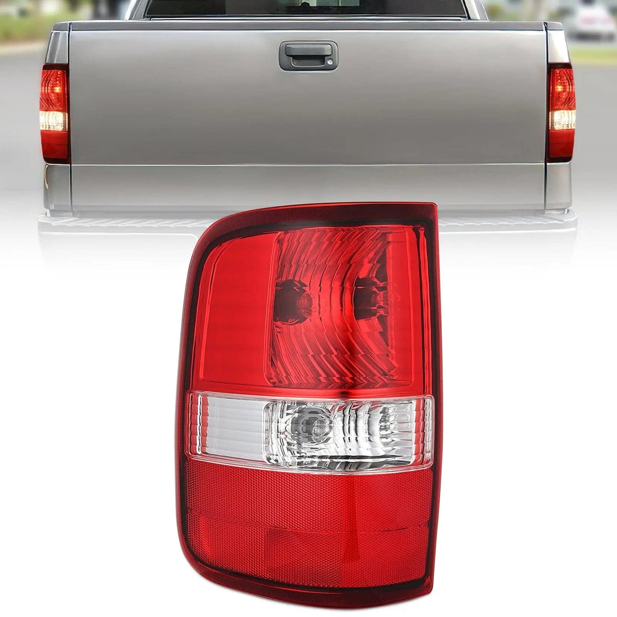 Taillight Assembly 2004 2005 2006 2007 2008 Ford F150 Taillight Assembly Rear Lamp Replacement OE Style Red Housing Driver Side
