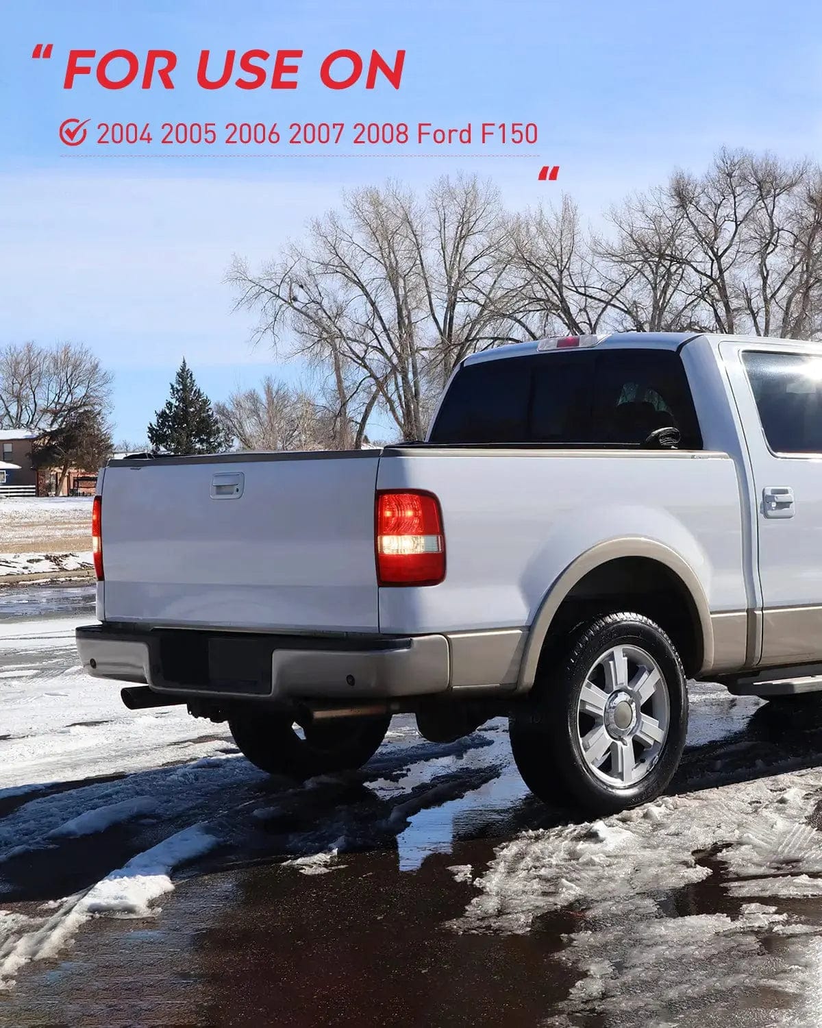 Taillight Assembly 2004 2005 2006 2007 2008 Ford F150 Taillight Assembly Rear Lamp Replacement OE Style Red Housing Driver Side