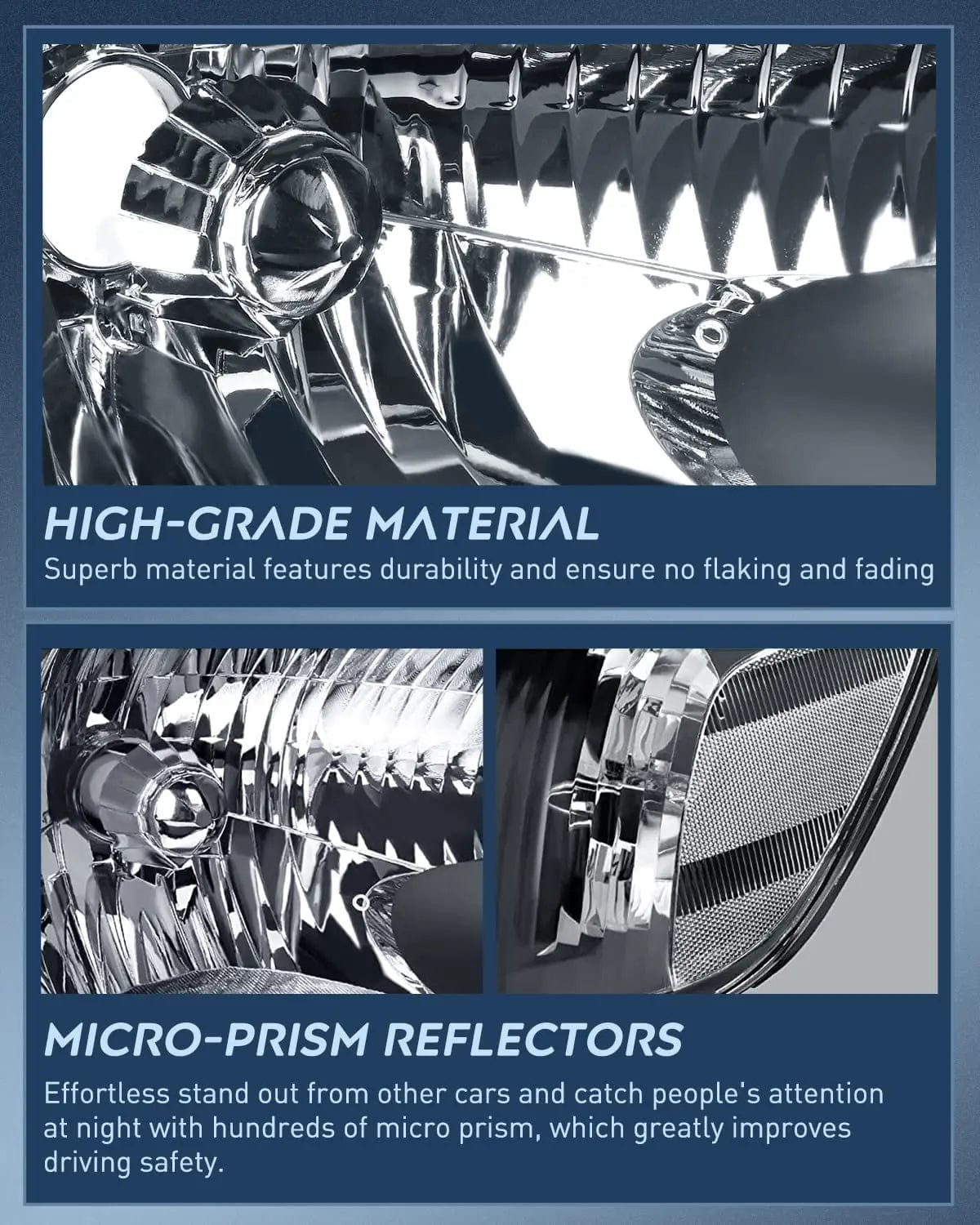 Headlight Assembly 2005 2006 Toyota Tundra 4 Door Double Crew Cab 2005 2006 2007 Sequoia Headlight Assembly Black Case Clear Reflector