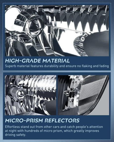 Headlight Assembly 2005 2006 Toyota Tundra 4 Door Double Crew Cab 2005 2006 2007 Sequoia Headlight Assembly Black Case Clear Reflector