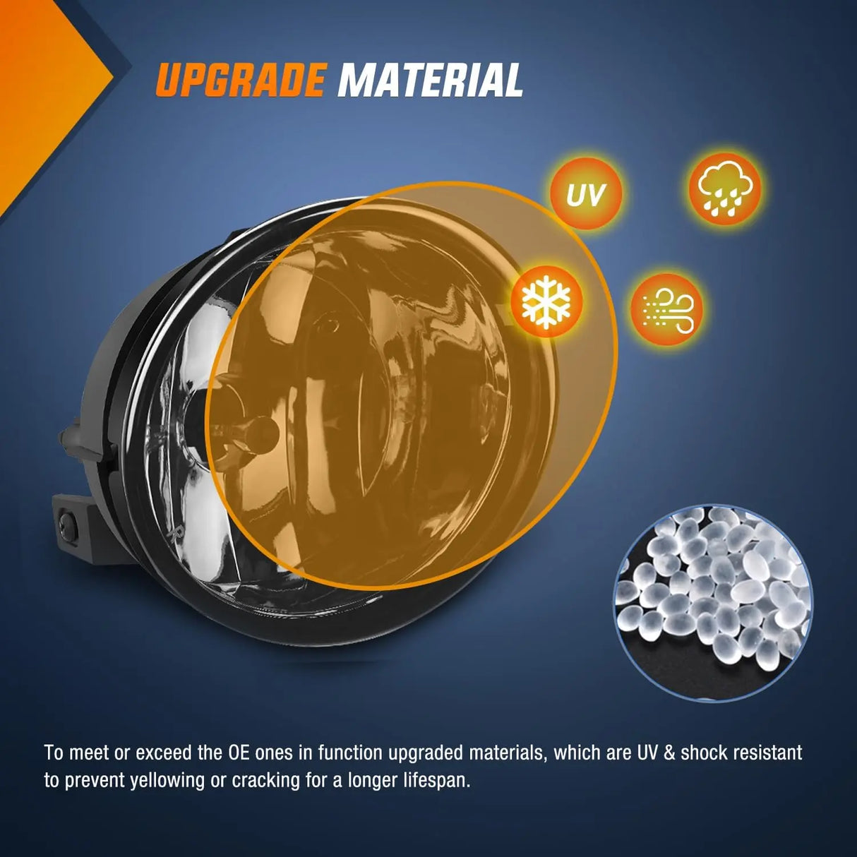 2005-2007 Nissan Armada 2004-2015 Titan Fog Light Assembly Smoke Lens 880 Bulbs Nilight