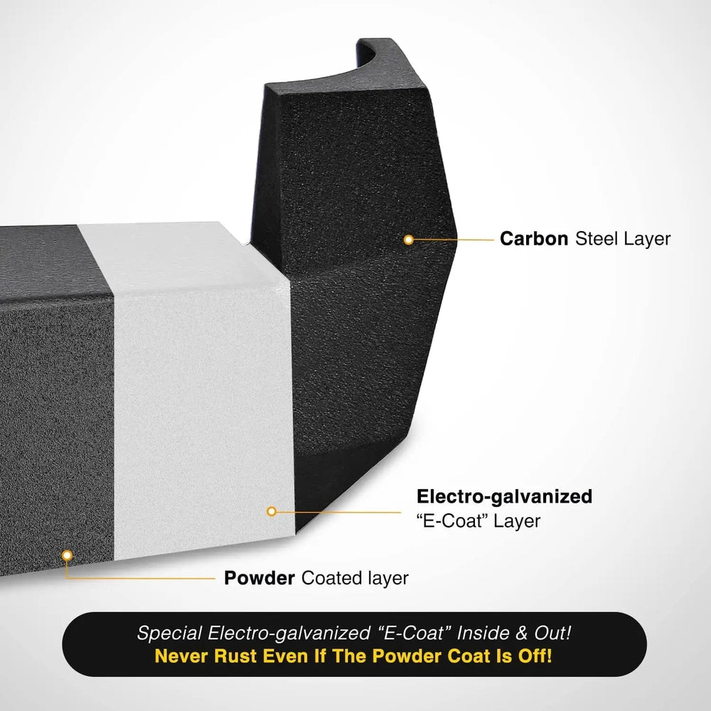 Rear Bumper 2005 2006 2007 2008 2009 2010 2011 2012 2013 2014 2015 Toyota Tacoma Rear Step Bumper Full Width Textured Black Solid Steel 2Pcs Off-Road 18W Lights Pair D-Rings