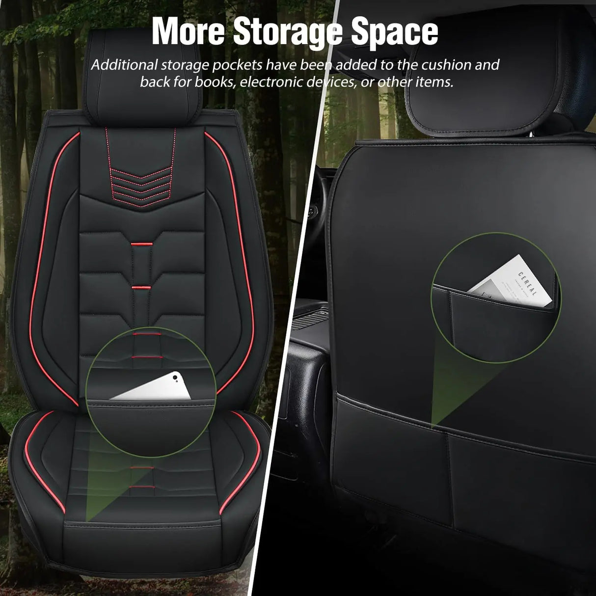 2005-2024 Toyota Tacoma Front Seat Covers Nilight
