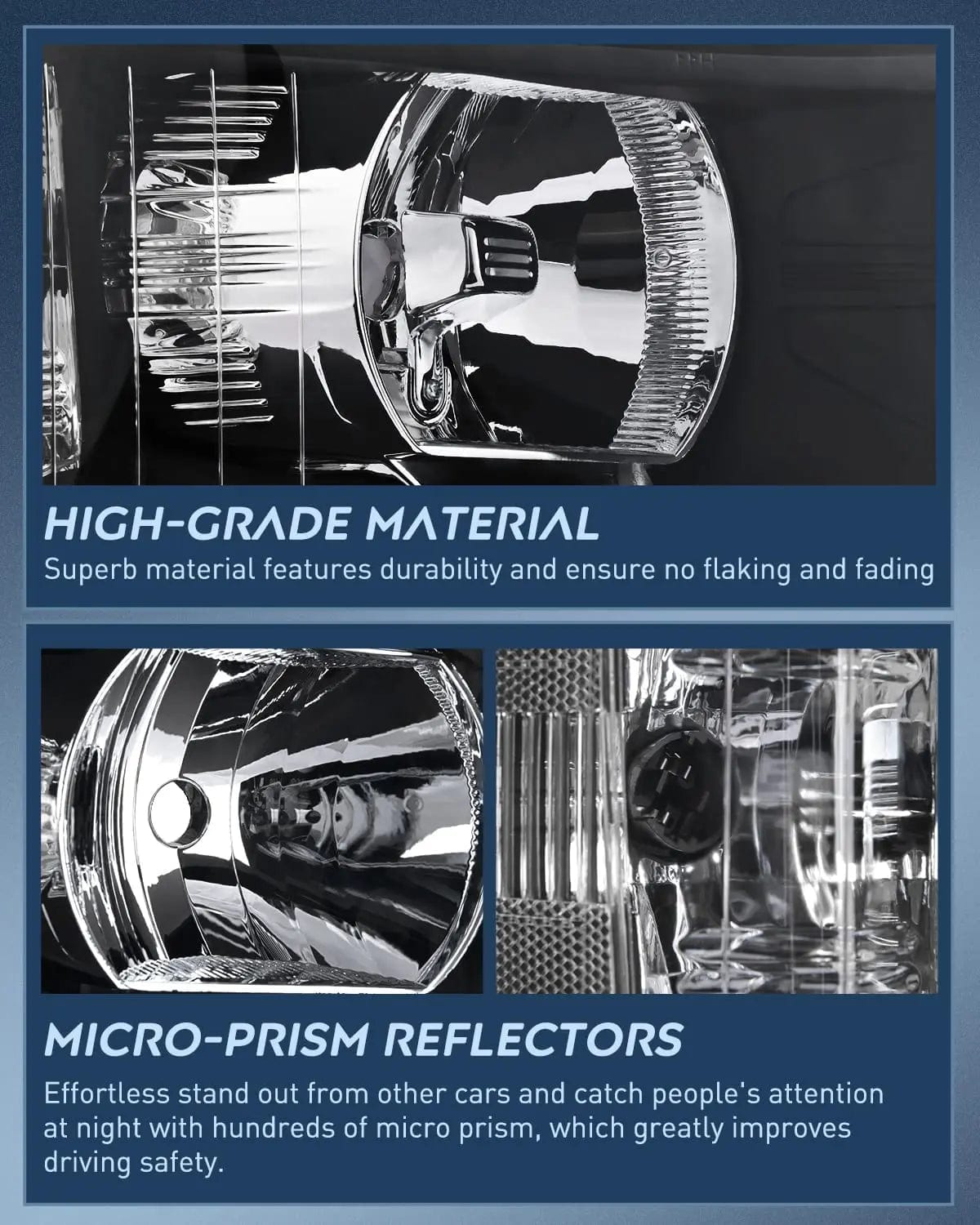 Headlight Assembly 2007 2008 2009 2010 2011 2012 2013 Chevy Silverado 1500 2007 2008 2009 2010 2011 2012 2013 2014 Silverado 2500HD 3500HD Headlight Assembly Black Case Clear Reflector