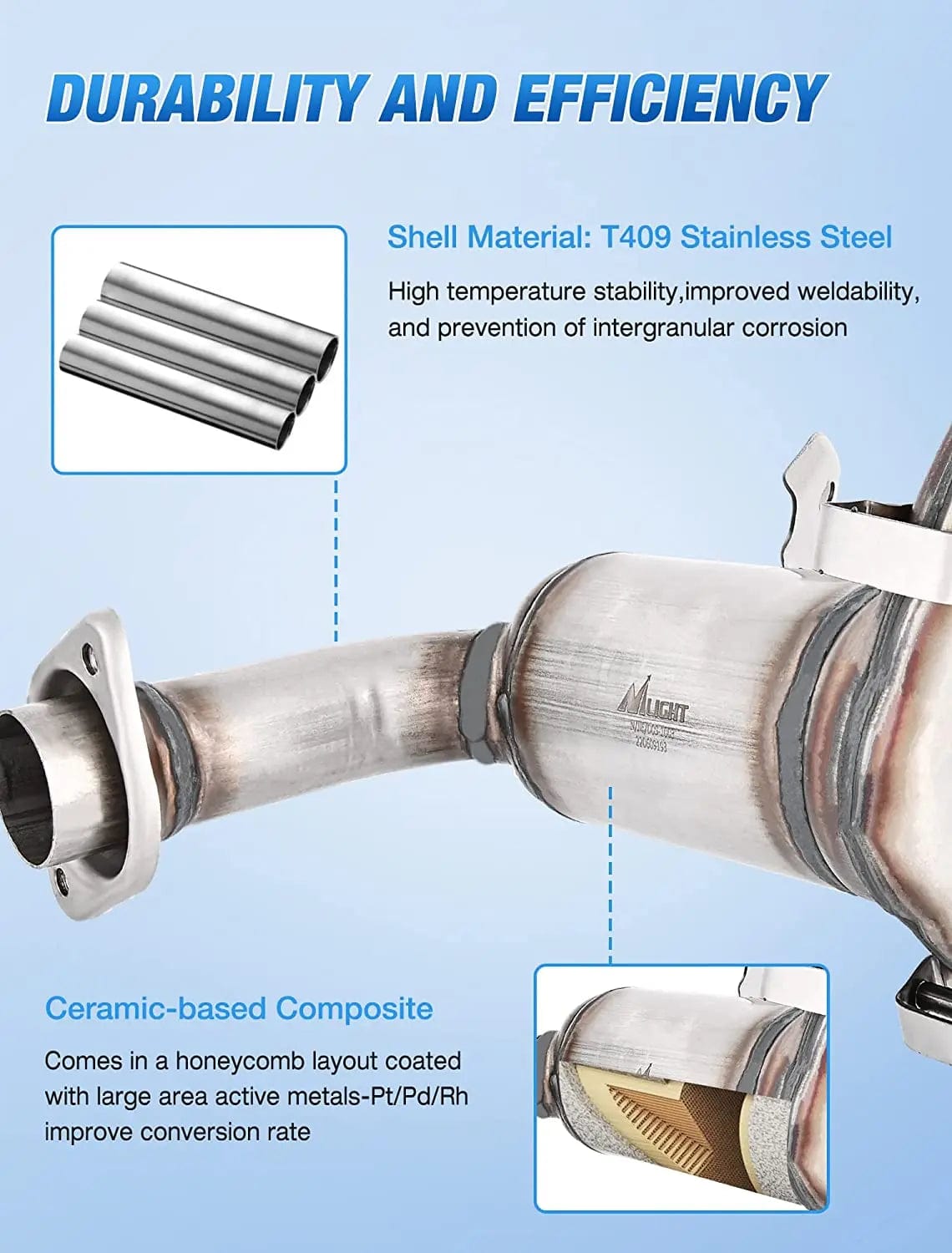 Catalytic Converter 2007 2008 2009 2010 2011 2012 2013 2014 2015 2016 2017 Jeep Patriot & 2007 2008 Dodge Caliber & 2007 2008 2009 2010 2011 2012 2013 2014 2015 2016 2017 Jeep Compass Catalytic Converter