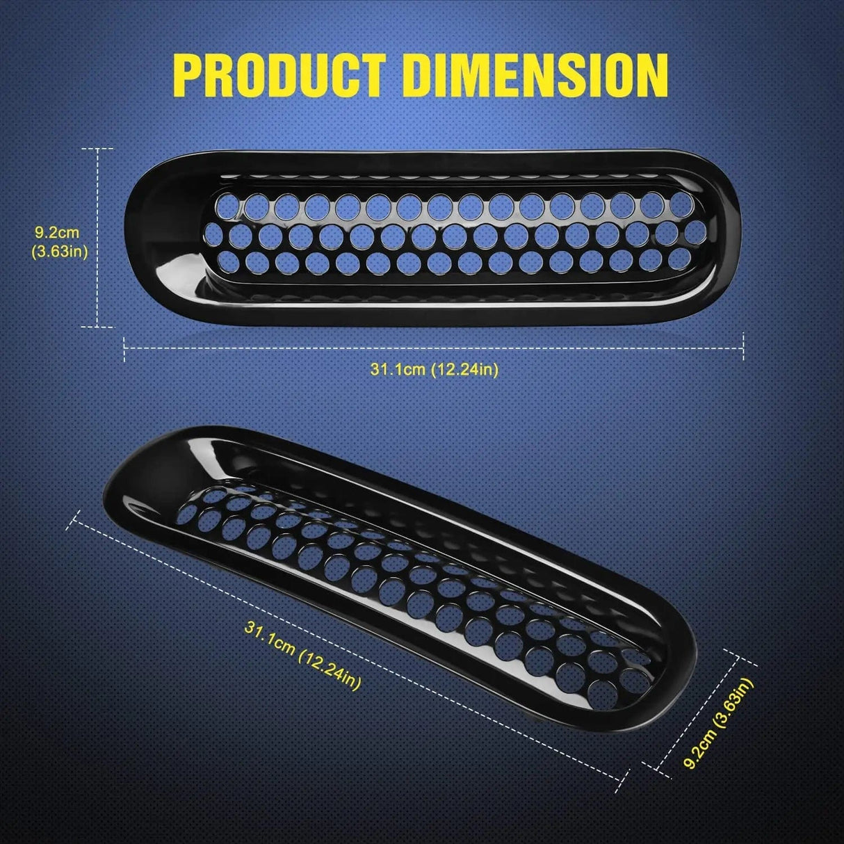 Accessories 2007 2008 2009 2010 2011 2012 2013 2014 2015 2016 2017 Jeep Wrangler JK Grill Clip-in Mesh Inserts Guard