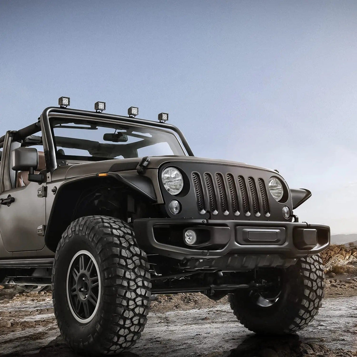 Accessories 2007 2008 2009 2010 2011 2012 2013 2014 2015 2016 2017 Jeep Wrangler JK Grill Clip-in Mesh Inserts Guard