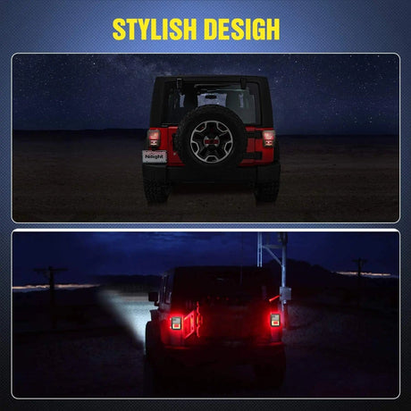 2007 2008 2009 2010 2011 2012 2013 2014 2015 2016 2017 Jeep Wrangler JK Unlimited Rear Light Covers Protector