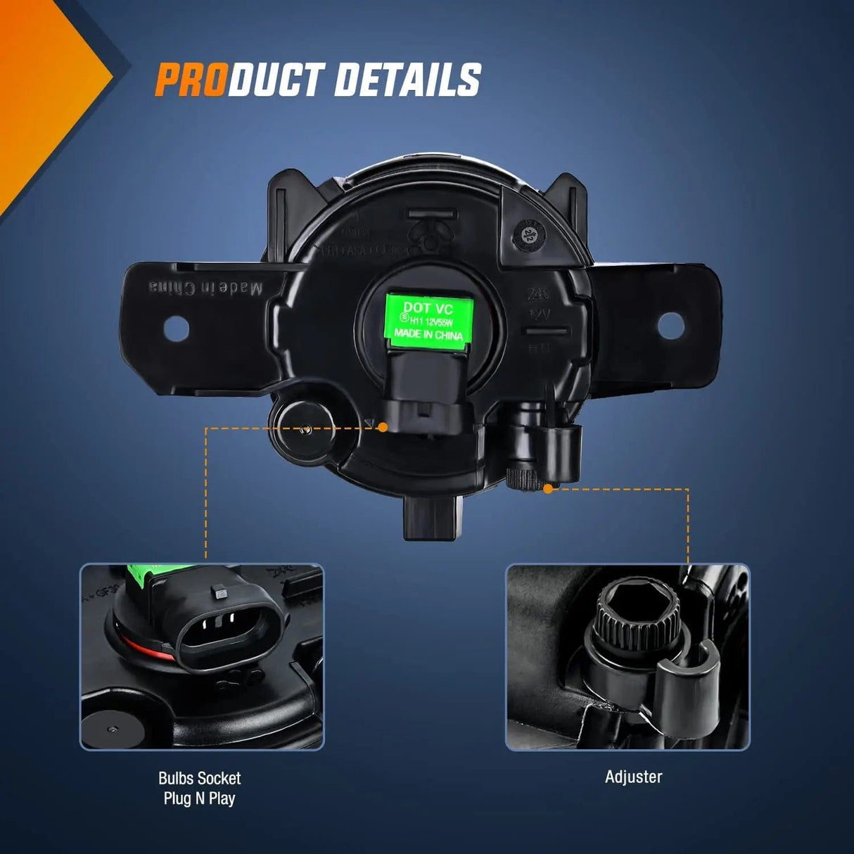 Fog Light Assembly 2007-2017 Nissan Sedan 2008-2013 Coupe 2012 2013 2014 2015 2016 2017 2018 2019 Versa 2014 2015 2016 Rogue Versa Note 2007-2014 Maxima 2016-2016 Pathfinder 2004-2015 Sentra Infiniti Fog Light Assembly